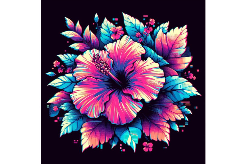 12-illustration-hibiscus-in-glitset