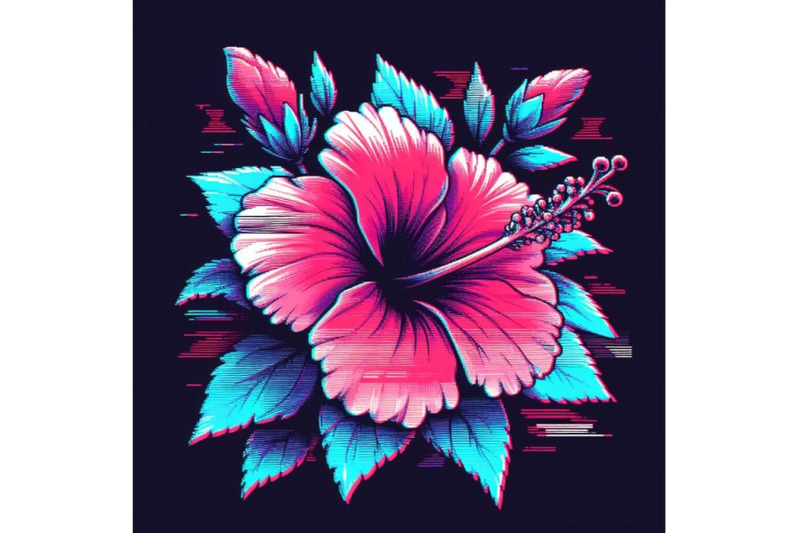 12-illustration-hibiscus-in-glitset