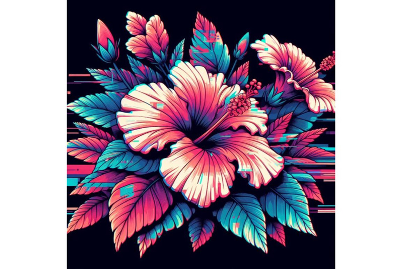 12-illustration-hibiscus-in-glitset