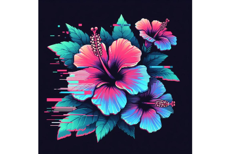 12-illustration-hibiscus-in-glitset