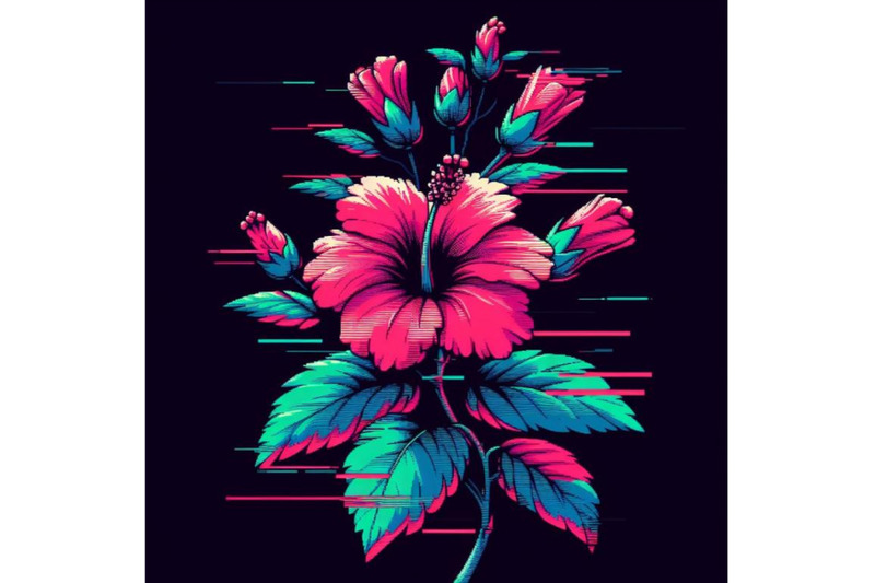 12-illustration-hibiscus-in-glitset