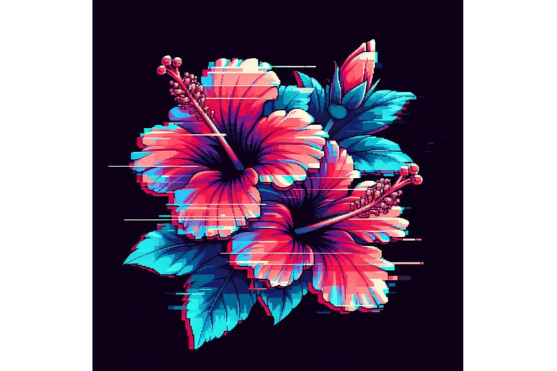 12-illustration-hibiscus-in-glitset