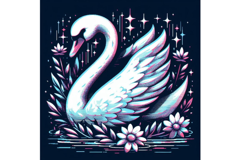 12-illustration-swan-in-glitch-aset