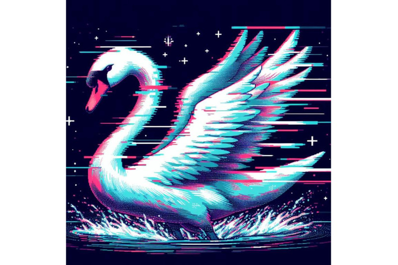 12-illustration-swan-in-glitch-aset