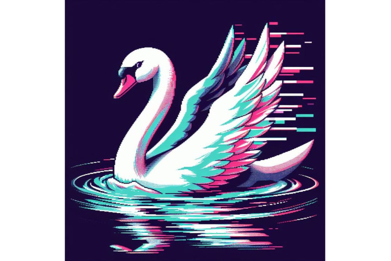 12-illustration-swan-in-glitch-aset