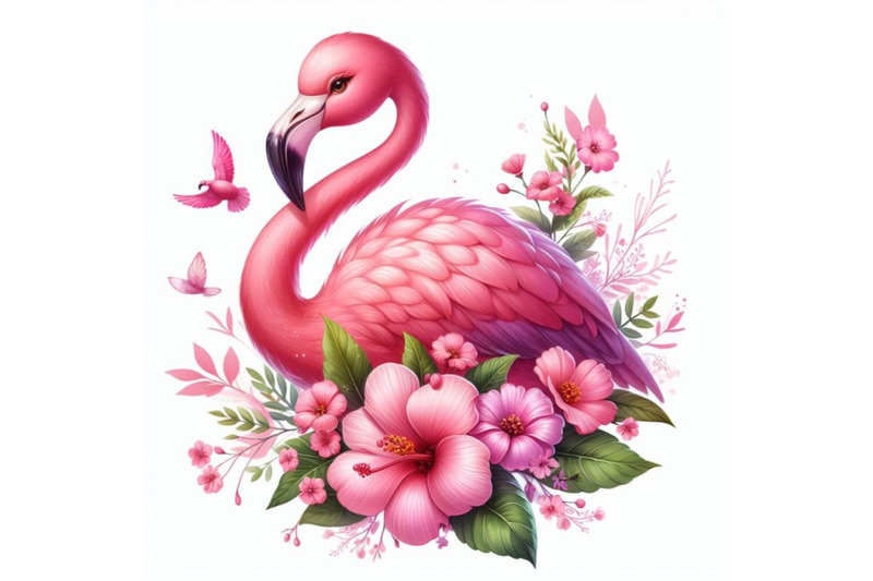 12-pink-flamingo-with-flowers-dset