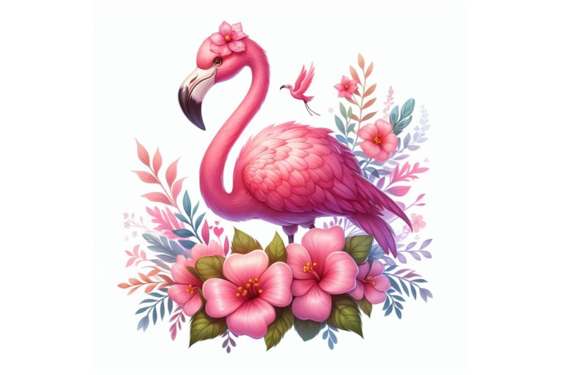 12-pink-flamingo-with-flowers-dset