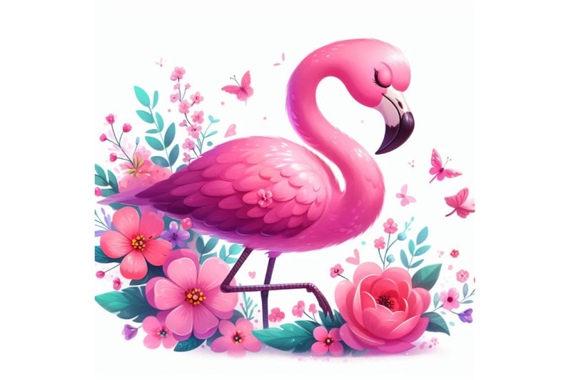 12-pink-flamingo-with-flowers-dset