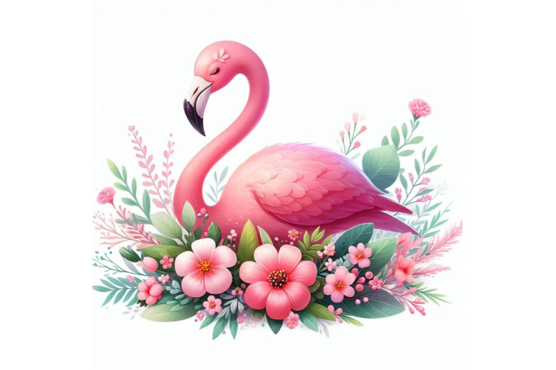 12-pink-flamingo-with-flowers-dset