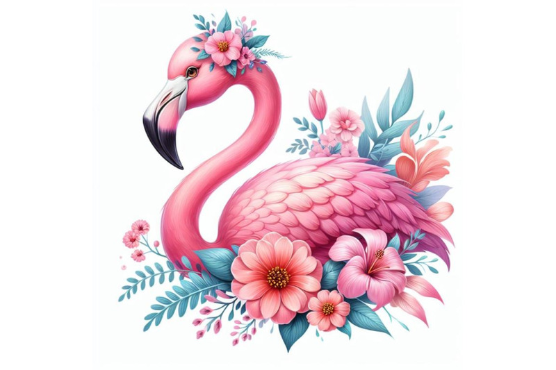 12-pink-flamingo-with-flowers-dset