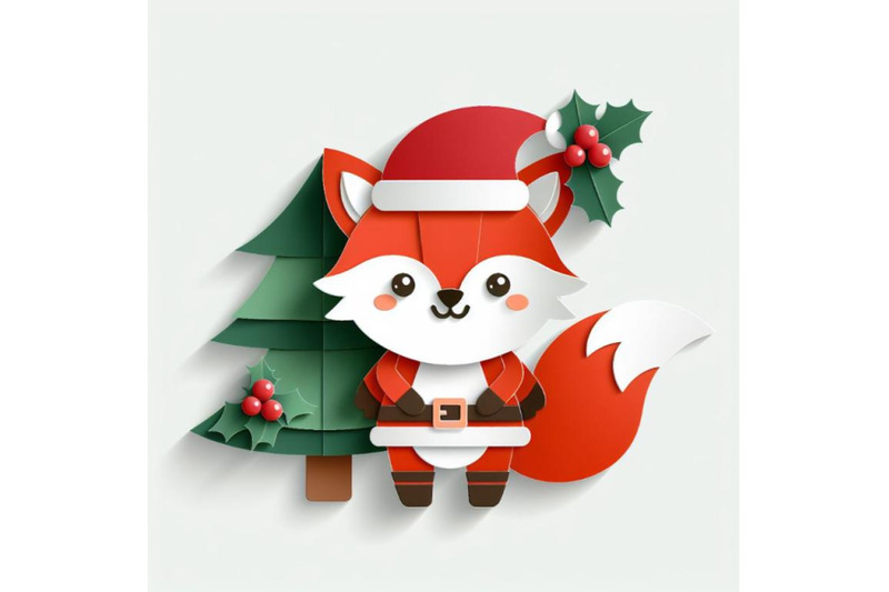 12-vector-cute-christmas-paper-cset