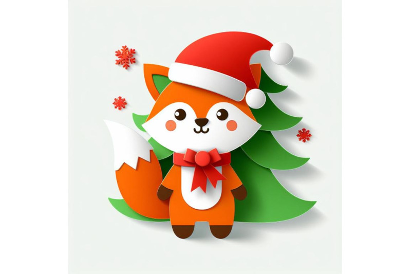 12-vector-cute-christmas-paper-cset