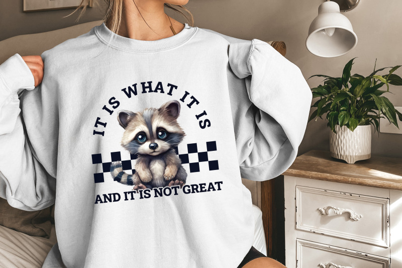 it-is-what-it-is-and-it-is-not-great-racoon-t-shirt-design-sarcastic-funny-graphic-tee-png-trending-sublimation-design-digital-download