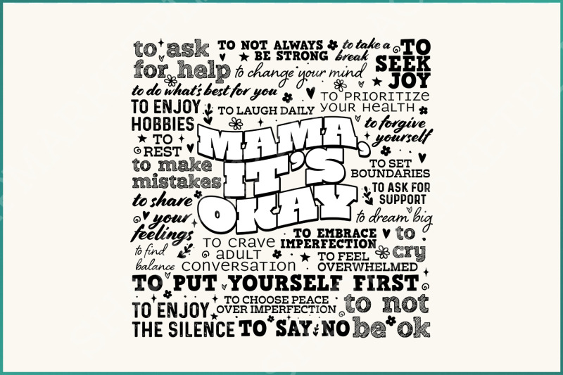mama-it-039-s-okay-png-mother-039-s-day-inspirational-quote-mental-health-sublimation-design-motivational-retro-clipart-original-designer-png