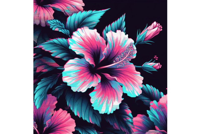 12-illustration-hibiscus-in-glitset