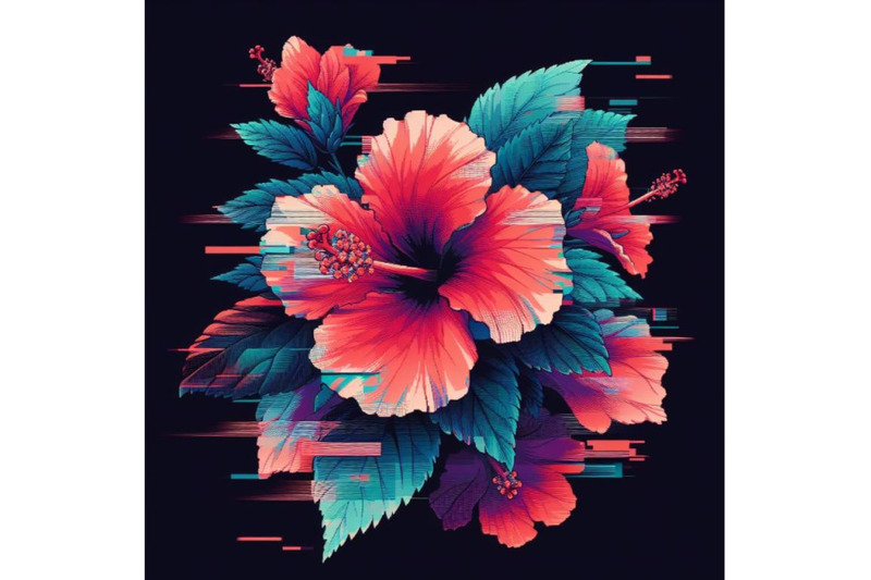 12-illustration-hibiscus-in-glitset