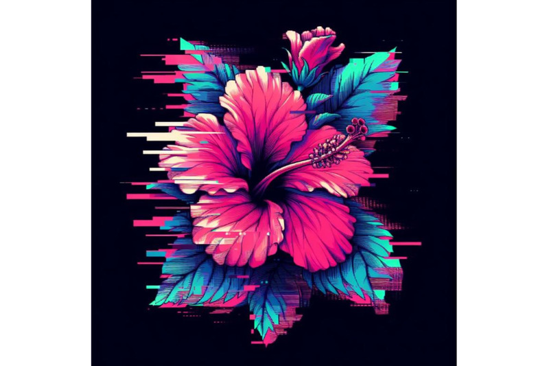 12-illustration-hibiscus-in-glitset