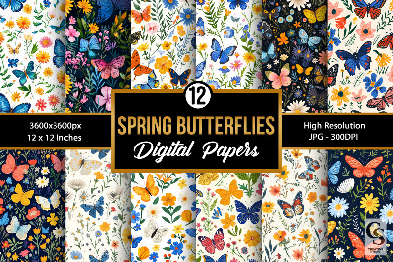 spring-floral-butterflies-seamless-patterns