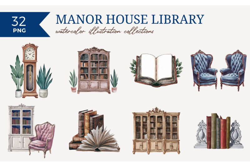 manor-house-library