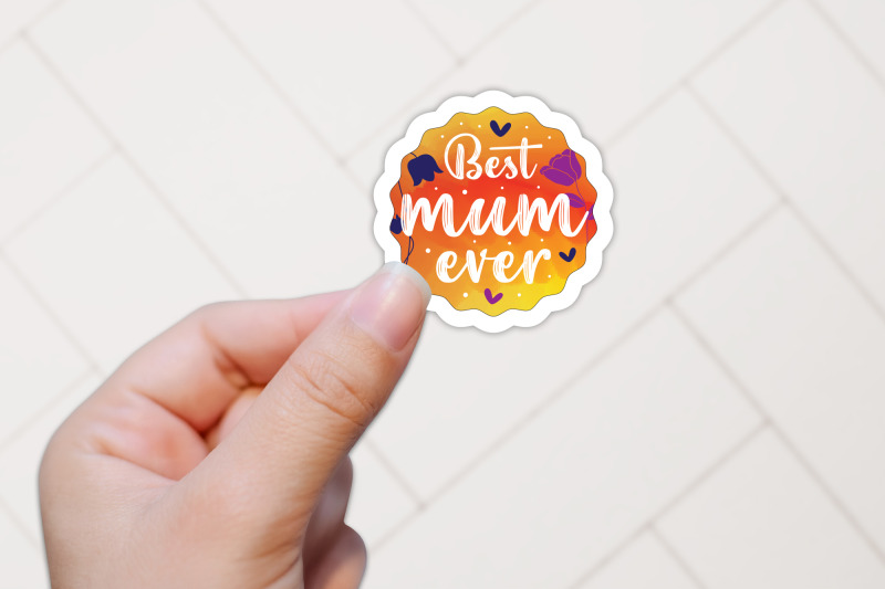 best-mum-ever-mothers-day-sticker-png