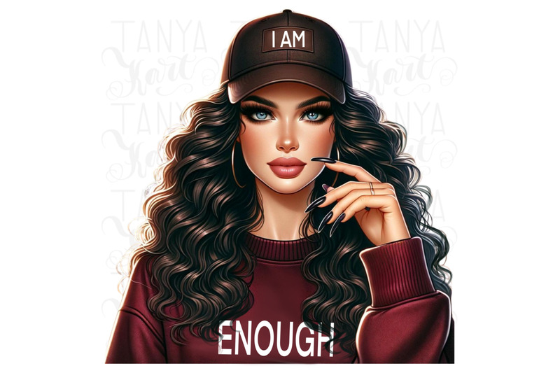 i-am-enough-self-love-digital-print-strong-woman-inspirational-art-f