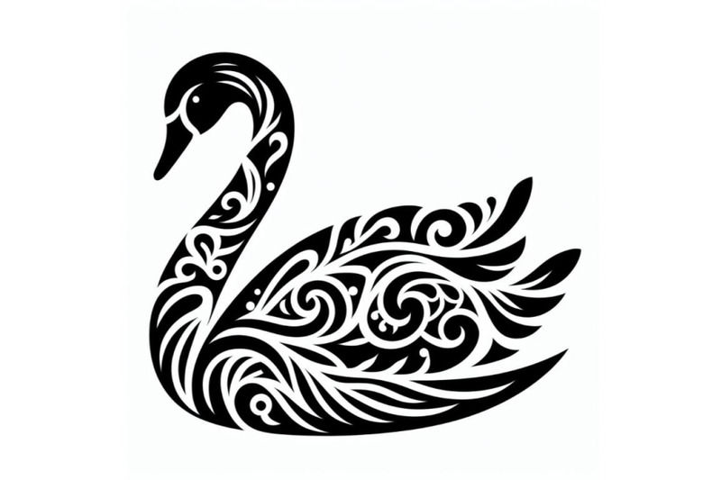 12-black-and-white-swan-with-bundle