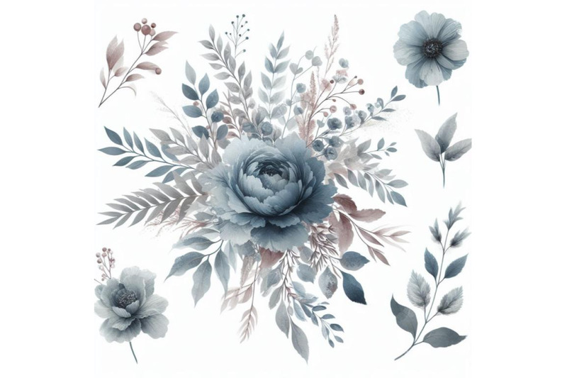 12-watercolor-dusty-blue-flor-bundle