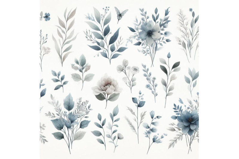 12-watercolor-dusty-blue-flor-bundle