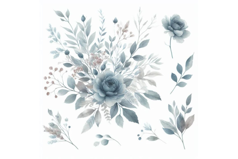 12-watercolor-dusty-blue-flor-bundle