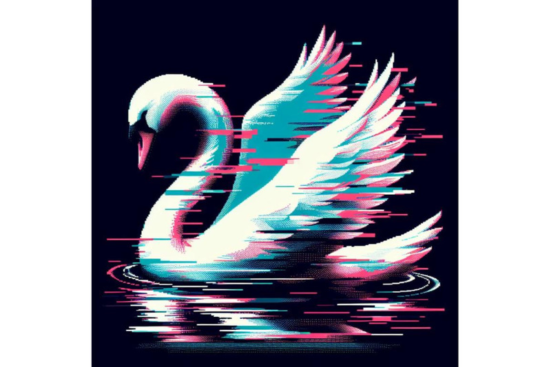 12-illustration-swan-in-glitchset