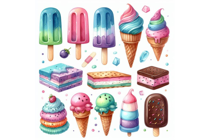 12-watercolor-frozen-sweets-bundle