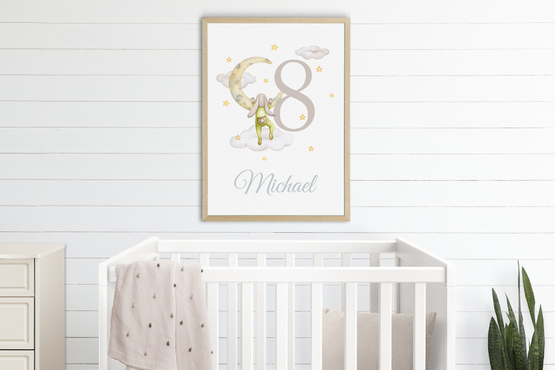 baby-milestone-card-watercolor-8-months