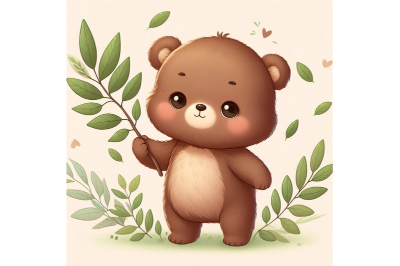 12-baby-bear-holding-tree-leafset