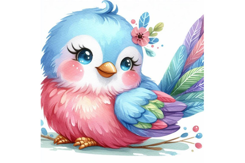 12-cute-bird-watercolor-vectorset