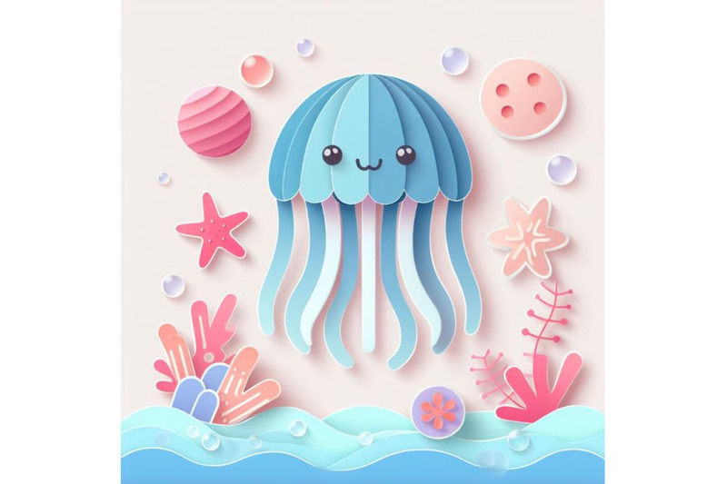 12-isolated-cute-jellyfish-papset