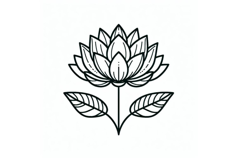 12-trendy-lotus-line-art-vectoset