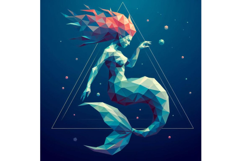 12-low-poly-mermaid-triangle-myt-bundle