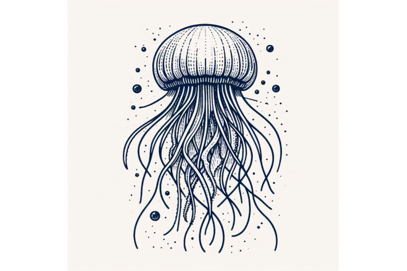 12-jellyfish-line-art-style-han-bundle