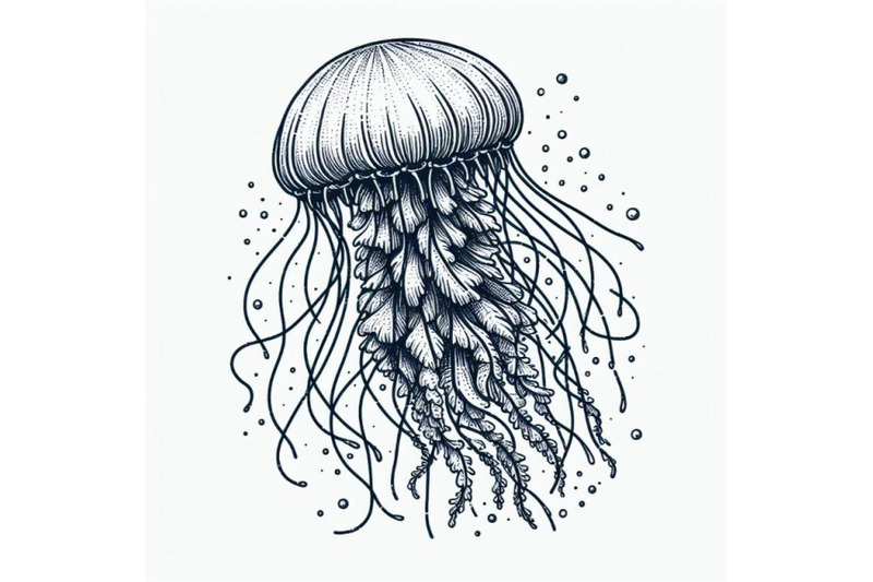 12-jellyfish-line-art-style-han-bundle