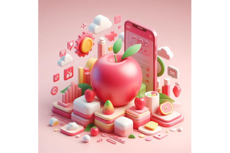 12-illustration-of-apple-pink-bundle