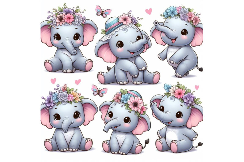 12-cute-baby-elephant-animals-su-bundle