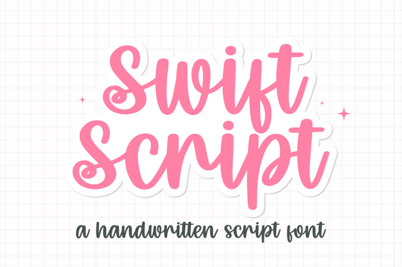 swift-script-a-handwritten-font-for-planner