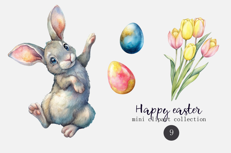 happy-easter-watercolor-clipart-set