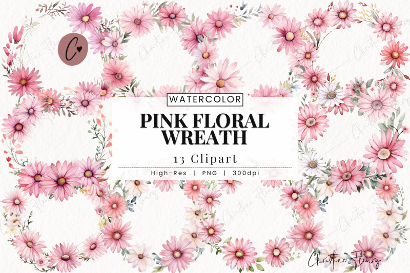 pink-floral-wreath-clipart