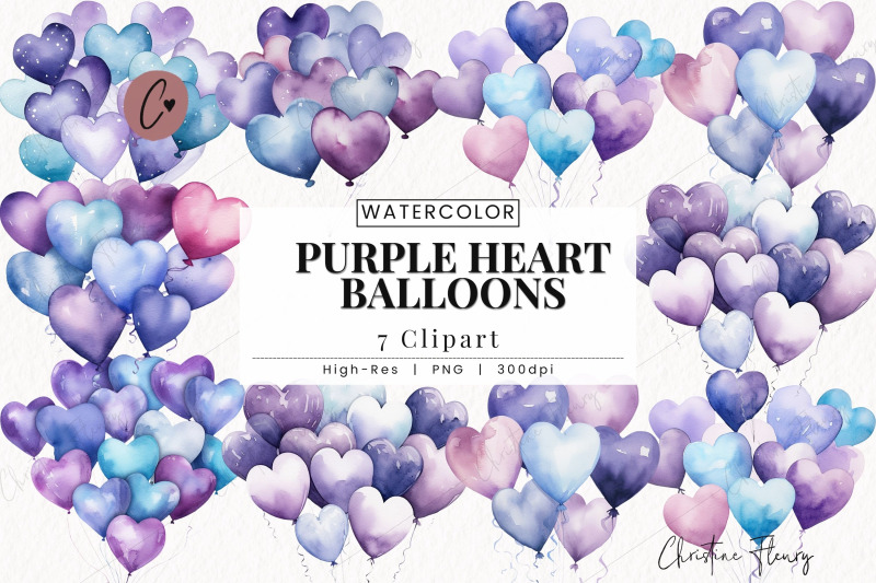 watercolor-purple-heart-balloons-clipart