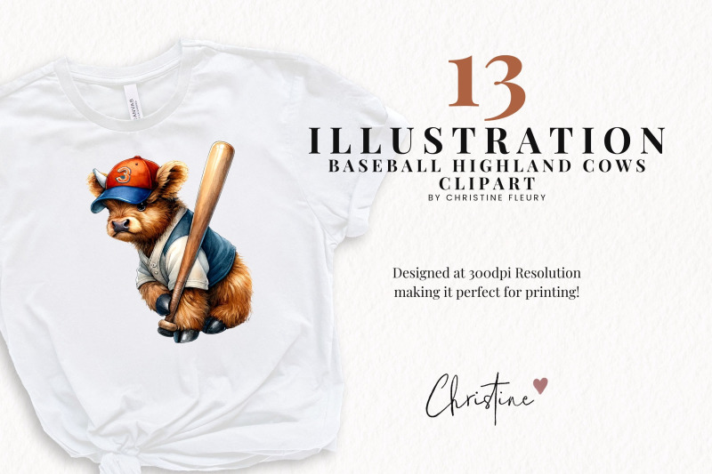 watercolor-baseball-highland-cow-clipart