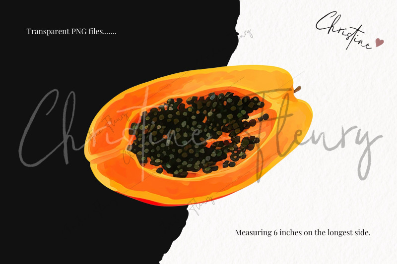 watercolor-papayas-clipart