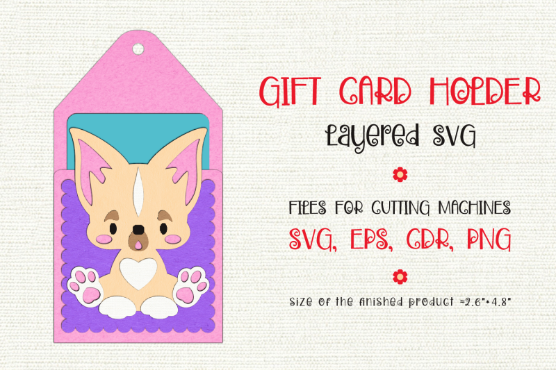 chihuahua-dog-gift-card-holder-paper-craft-template