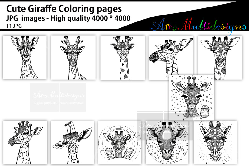 giraffe-coloring-pages