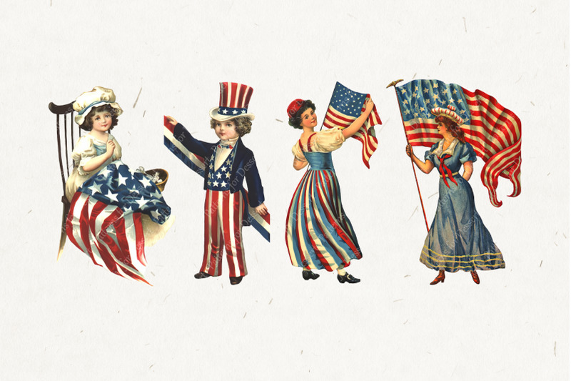 july-4-independence-day-vintage-clipart